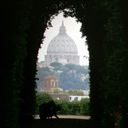 Vatican view thru a hole